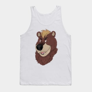 Anthro bear face Tank Top